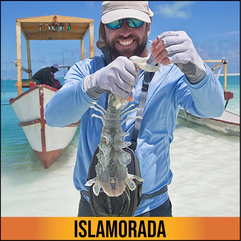 Glacier Glove Islamorada 50+ Sun Protection Durable Lightweight Breathable Quick-Dry Fingerless Outdoor Fishing Sun Glove, Light Gray, Medium - Image 3